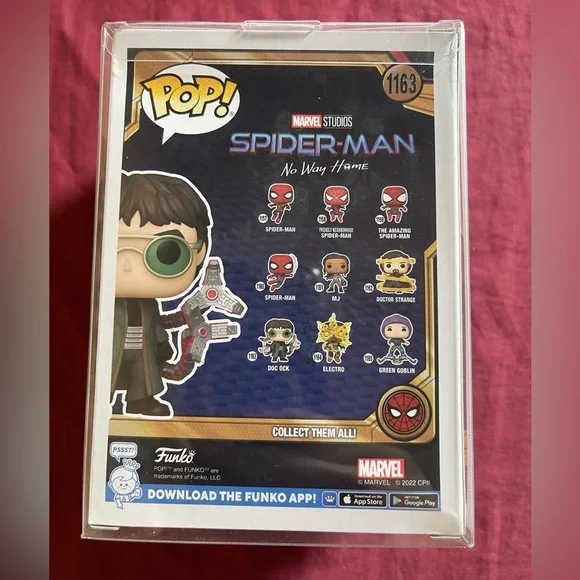 Funko Doc Ock Pop! with Green Sunglasses and Silver Tentacles - Picture 3 of 6